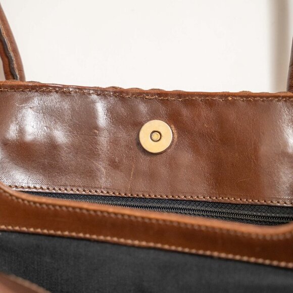 FINAL PRICE!!! Vintage De Vecchi By Hamilton Hodge Woven Leather Shoulder Bag - Picture 4 of 14